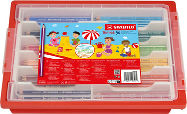 Stabilo trio thick - driekantige kleurpotloden met extra dikke kern - schoolverpakking met 96 stuks