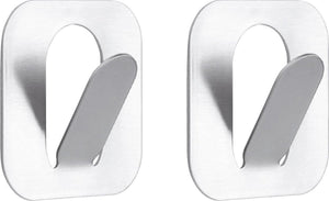 Tiger - handdoekhaak paperclip - 2 stuks - rvs geborsteld