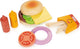 Mentari winkeltje - take-out hamburger set - hout - 3 jaar