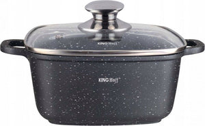 Kinghoff 1603 - braadpan - vierkant - 24 cm- 4.5 liter