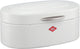 Wesco single elly broodtrommel | 8,5 liter | metaal - mat wit | broodbewaardoos