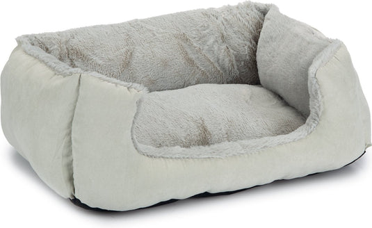 Beeztees baboo - super zachte - kattenmand - kattenkussen- grijs grijs- 48x37x18 cm