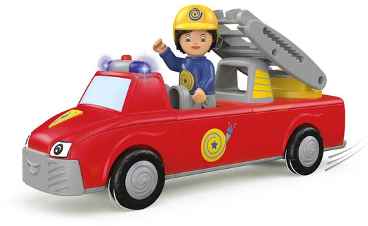 Toddys by siku - harry helpy - speelgoed brandweerwagen - spannend, hoogwaardig speelgoed met frictiemotor (vliegwielmotor) - ideaal voor het verbeteren van de fijne motoriek - combineer alle toddys met elkaar! - geschikt vanaf 1 jaar