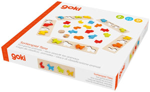 Goki dobbelspel - dieren - 32 delen - hout - 2 jaar