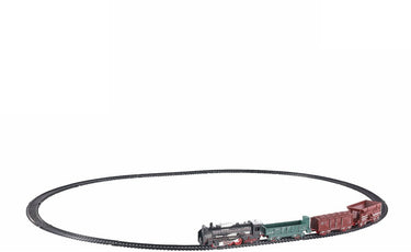 2-play locomotief speelgoed treinset met licht en wagons - - 16-delig.