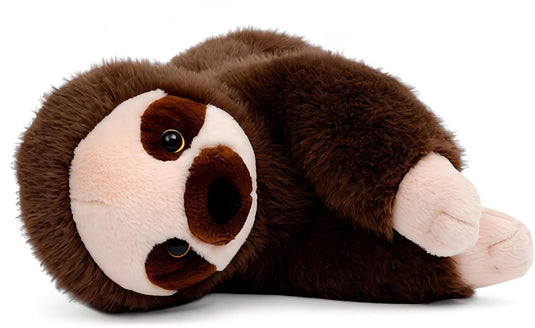 One love knuffel - luiaard ollie - 38cm - bruin crème - 0 jaar