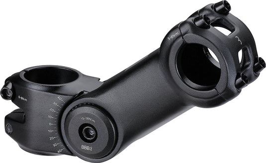 Bbb cycling highsix stuurpen fiets 110mm – verstelbare stuurpen -40° +40° hoek – 25.4mm sturen – zwart – bhs-28
