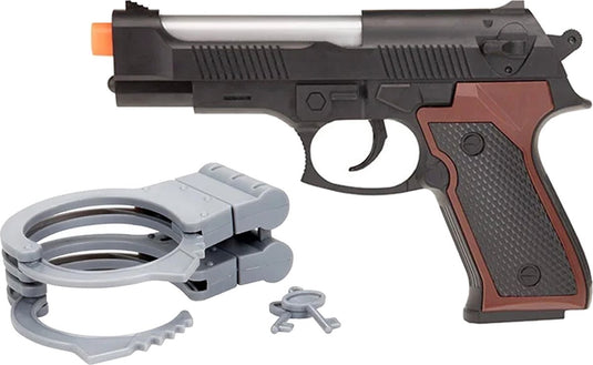 Toi-toys politie pistool licht en geluid met handboeien