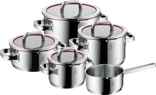 Wmf function4 - pannenset - 5-delig - geschikt voor inductie - rvs - met deksel