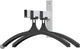 V-part - wandgarderobe hiq 2 hangers - steel plastic - zwart, aluminiumgrijs - kapstok