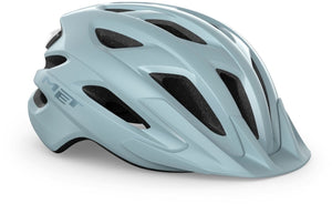 Met crossover fietshelm mannen vrouwen - stadsfietshelm volwassenen - maat m l – stone blue glossy