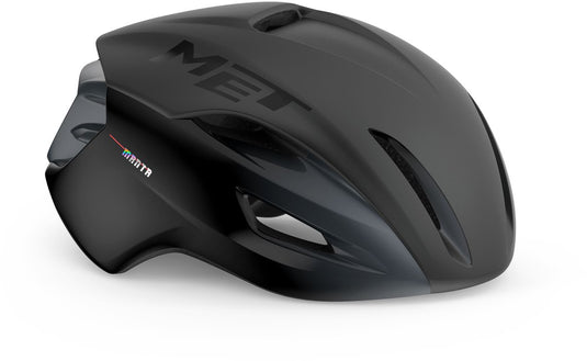 Met manta mips fietshelm – aerodynamische racefietshelm mips – wielrenhelm voor heren en dames - maat s - black | matt glossy