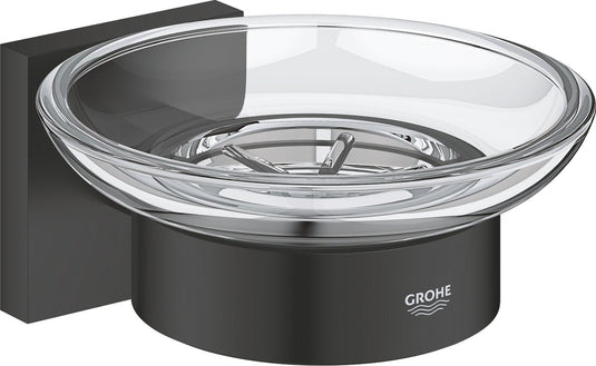 Grohe quickfix start cube zeepschaal met houder - matte black