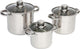 Bo-camp - pannenset - royal plus - 3-delig - rvs