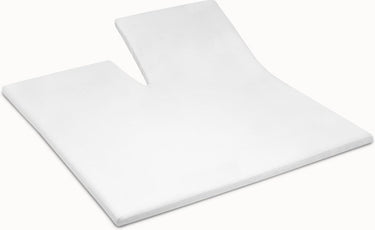 Cinderella - molton topper hoeslaken - enkele split - tot 15 cm matrashoogte - 140x200 210 cm - wit