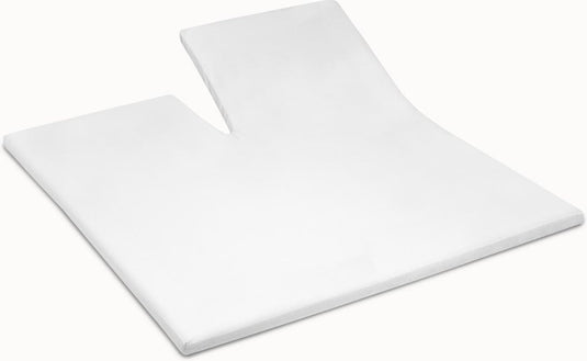 Cinderella - molton topper hoeslaken - enkele split - tot 15 cm matrashoogte - 140x200 210 cm - wit