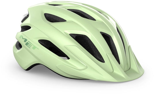 Met crossover mips fietshelm mannen vrouwen - stadsfietshelm volwassenen - maat m l – mint glossy