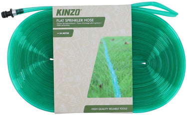 Kinzo sproeislang 30m – platte tuinslang druppelslang – voor gazon, bloembedden en tuin – gelijkmatige besproeiing