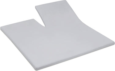 Cinderella - sundays - topper hoeslaken met split - 200x220 cm - tot 15 cm matrashoogte - 100% katoen-satijn - lichtgrijs
