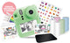 Vision products photomaker kit instant print camera – kindercamera met 5 rollen printpapier, stiften, magneten, stickers – foto printer – spelletjes – 2.4” lcd scherm – groen – voor kinderen vanaf 4 jaar