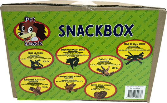 Petsnack snackbox - 100% natuurlijke kauwsnacks