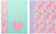 Kangaro ancor spiraalblok - b'log hearts - formaat a4 - met lijn - 2 stuks