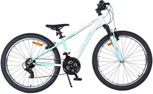 Volare boost kinderfiets - 24 inch - wit mintgroen - 21 speed