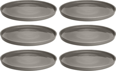 Leonardo roma bord 22cm taupe - set 6