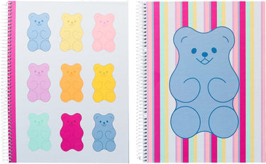 Kangaro ancor spiraalblok - b'log sweet candy - formaat a4 - met ruit 5mm - met aardbeiengeur