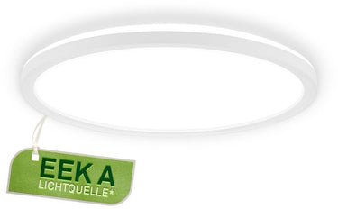Briloner tava a - led plafonniere - ultra energiezuinig - plafondlamp met achtergrondverlichting - 11w - 4.000 k - 2.400 lm - eek a - ø29 - wit