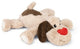 Beeztees xl-honden knuffel joep - honden speelgoed - hondenspeeltjes - extra groot - pluche - beige - 48x46x11 cm