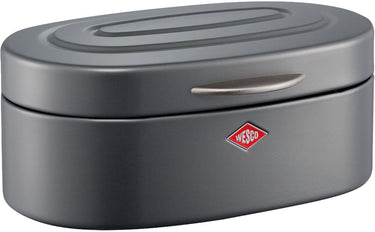 Wesco single elly broodtrommel | 8,5 liter | metaal - mat grafiet | broodbewaardoos