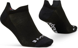 Gripgrab - classic no show zomer fietssokken 1 paar enkelsokken coolmax sport sokken - zwart - unisex - maat l (44-47) 44-47