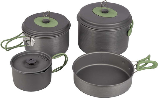 Bo-camp - pannenset - explorer xl - 4-delig - hard anodized - aluminium