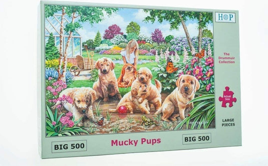 House of puzzles legpuzzel - 500 xl stukjes - mucky pups
