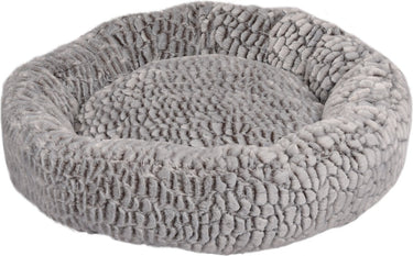Flamingo mand snoozzy rond - grijs - 70 x 70 x 18 cm - zachte mand voor honden en katten