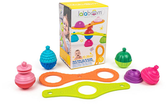 Lalaboom - verbindingen en educatieve kralen - 10 stuks