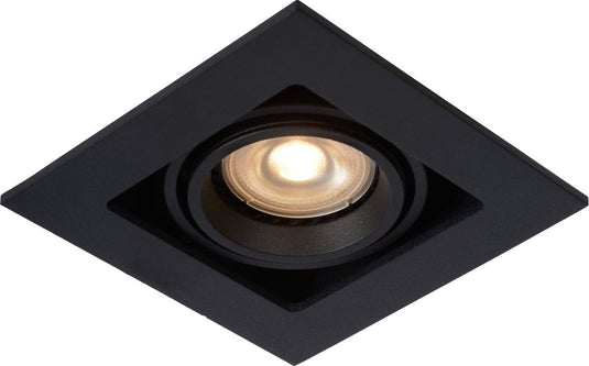 Lucide chimney - inbouwspot - 1xgu10 - zwart