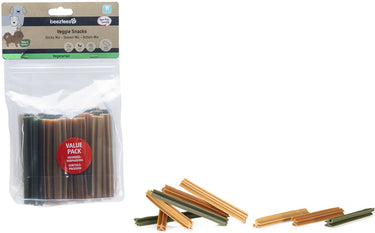 Beeztees veggie staaf mix - 12 cm - kauwstaaf - hondensnacks - hond