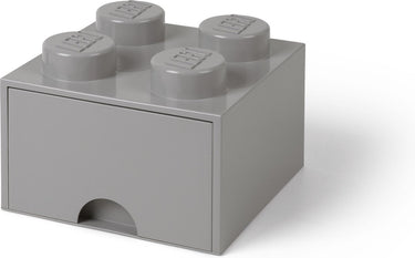 Lego bureaulade brick 4, grijs -