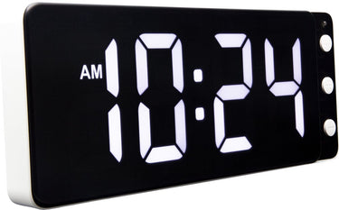 Nextime digitale klok wit – tafel wandklok – 27.2 × 10.8 × 3 cm – abs – wit – led