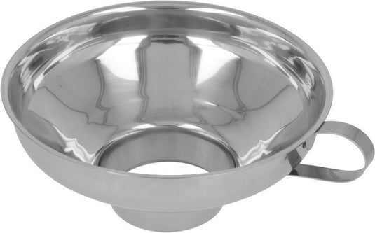 Metaltex - trechter - 14,5 cm - rvs - zilver - met handgreep