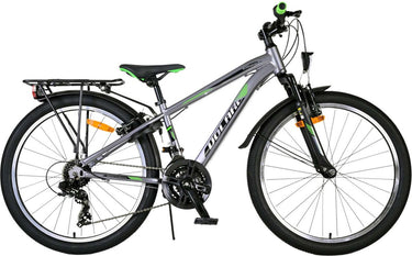 Volare Cross Kinderfiets - Jongens - 24 inch - Grijs - 18 versnellingen - Twee handremmen