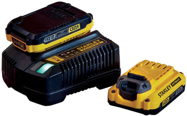 Stanley fatmax v20 18v startset met 2x 2.0ah accu en 2a lader sfmcb12d2-qw