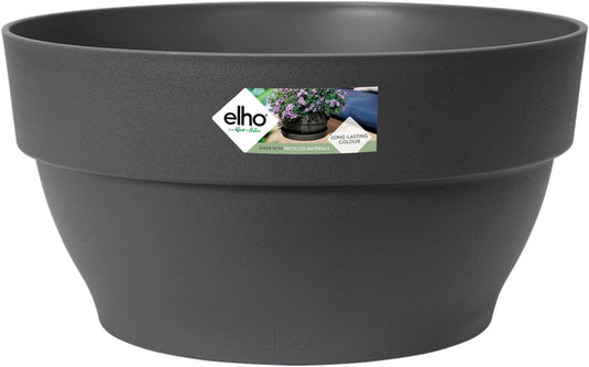 Elho vibia campana schaal 27 - bloempot voor buiten - ø 27.0 x h 14.0 cm - antraciet