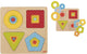 Goki houten lagenpuzzel geometrische vormen, 16st.