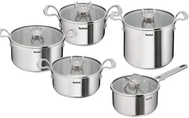 Tefal extreme - pannenset - 5-delig - hoge kookpan 22 cm - steelpan 18 cm - kookpan 16 20 24 cm