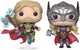 Funko thor - thor: love and thunder pop! 2-pack thor mighty thor 9 cm verzamelfiguur - multicolours