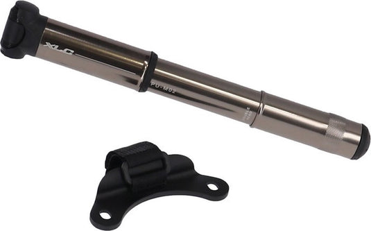 Xlc pu-m02 mtb mini fietspomp - aluminium - zwart zilver