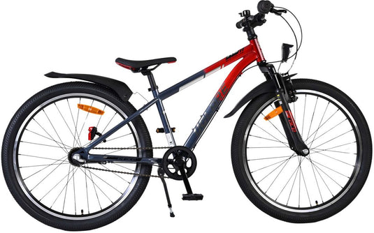 Volare xc race kinderfiets - 24 inch - rood grijs - nexus 3